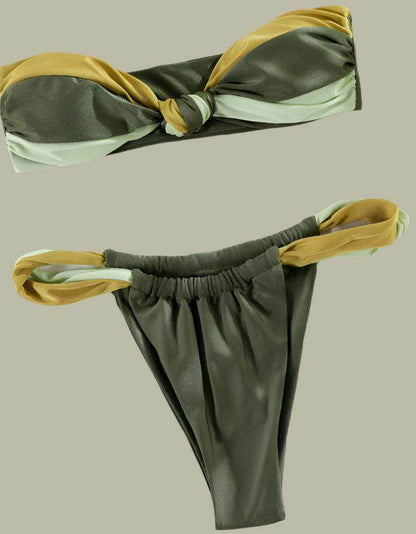 Bandeau Bikini Set Swimsuit For Women Bathing Suits - Just The Fly Way