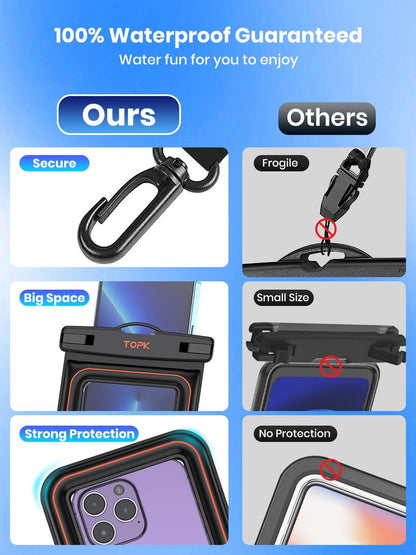 Waterproof Dry Bag / Phone Pouch IPX8 - Just The Fly Way