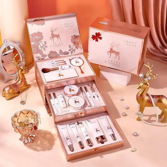 Fashionable, Bold and Beautiful Dress20 Pcs Makeup Set Box Full Mystery Box Lipstick Eyeshadow Set Skincare Products Cosmetics For Women Christmas Gifts Wholesale