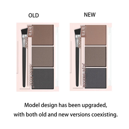 Fashionable, Bold and Beautiful DressThree-color eyebrow powder shadow three-dimensional eyebrow shape waterproof and sweat-proof natural long-lasting eyebrow powder