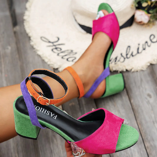 Fashionable, Bold and Beautiful DressWomen Sandals New Fashion High Heels Sandals Sexy Big Size Sandals Women Strap High Quality Shoes for Women Sandalias De Mujer