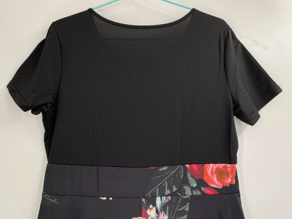 Large Size Polka Dot Print Seam Dress, Dignified And Elegant Slim Round Neck Short-sleeved Vest Dress, Spring And Summer, Women' - Just The Fly Way