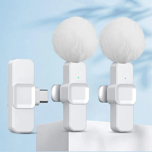 Fashionable, Bold and Beautiful DressSNZIYAG K10 Wireless Lavalier Microphone Portable Audio Video Recording Mini Microphone for iPhone Android PC Live Gaming Phone - Just The Fly Way
