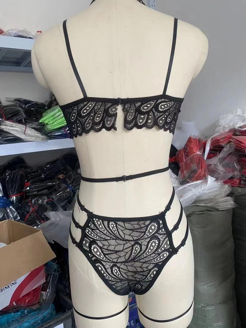 Stunning Lingerie Set, Women's Bra, Garters, Panties - Just The Fly Way