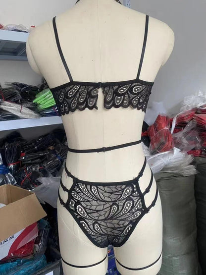 Stunning Lingerie Set, Women's Bra, Garters, Panties - Just The Fly Way