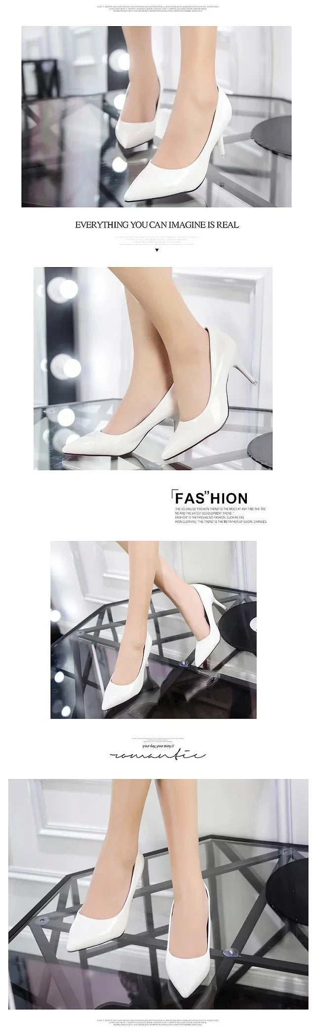 Fashionable, Bold and Beautiful DressBig Size Women's Boat Shoes Faux Suede High Heels Pointed Toe Pumps Stilettos Basic Pump for Female White Black Red Pink Blue