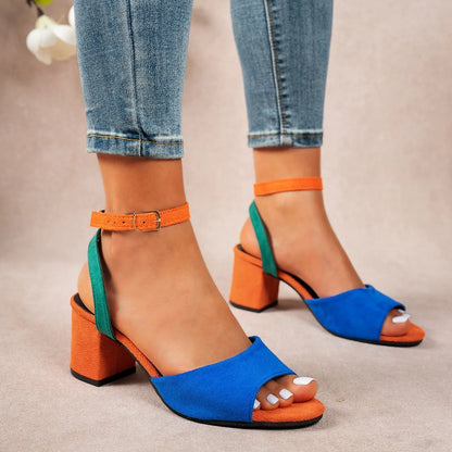 Fashionable, Bold and Beautiful DressWomen Sandals New Fashion High Heels Sandals Sexy Big Size Sandals Women Strap High Quality Shoes for Women Sandalias De Mujer