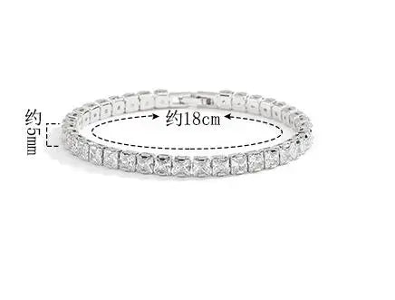 Solid 18K 14K Gold Moissanite Tennis Bracelet for Women D VVS1 Round 925 Sterling Silver Luxury Bracelet for Engagement - Just The Fly Way