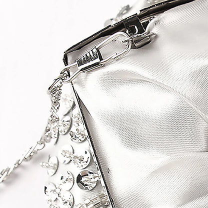 Women's Retro Small Totes Evening Bags Beaded Embroidered Ladies Clutch Purse Shoulder Chain Wedding Party Handbags Bags Purses - Just The Fly Way