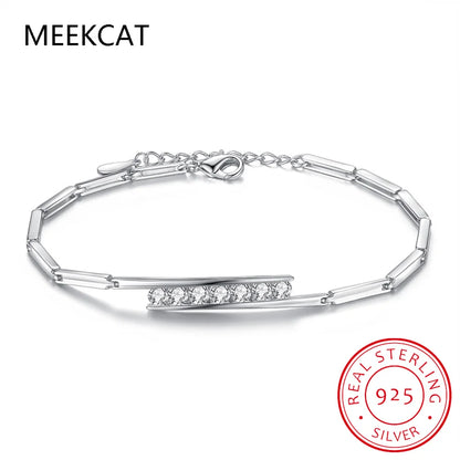 Shine On Women's 925 Sterling Silver CZ Tennis Bracelet - Perfect for Weddings & Special Occasions - Just The Fly Way