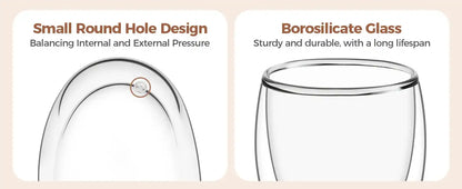 Heart Love Shaped Glass Mug Couple Cups Double Glass Cup Heat-Resisting Wine Glasses Tea Mugs Milk Espresso Coffee Cup Drinkware - Just The Fly Way