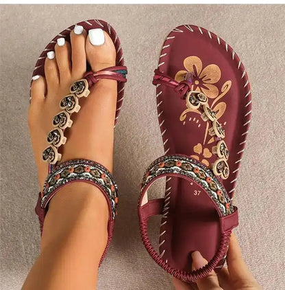 Summer Sandals, Elastic Band Slip-On, Casual Shoes for Beach or Pool - Just The Fly Way