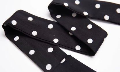 Bold and Sassy Retro Polka Dot Halter Maxi Dress - Just The Fly Way