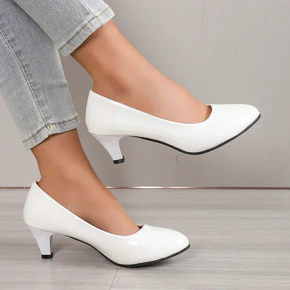 Fashionable, Bold and Beautiful DressWomen Pumps Nude Shallow Mouth Women Shoes New Fashion Office Work Wedding Party Shoes Ladies Low Heel Shoes Summer Heels Woeman