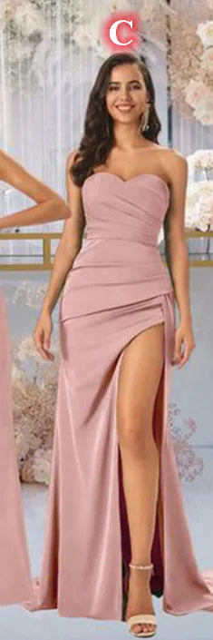 Variations of Rose Gold Spaghetti Strap Mermaid Style Dress with High Split up the Lower Skirt, with Long Length Party Dress by Rose Gold Spaghetti Strap Mermaid Style Dress with High Split up the Lower Skirt, with Long Length Party DressApparel & Accessories > Clothing > Dressesrose-gold-bridesmaid-dreses-pleat-mermaid-high-split-long-customized-spaghetti-straps-sheath-maid-of-honor-wedding-party-dressDress