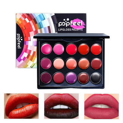 Fashionable, Bold and Beautiful DressPOPFEEL Color Makeup Cosmetic Gift Set - Eyeshadow, Foundation, and Makeup Brushes with Storage Box - Complete Makeup Collection
