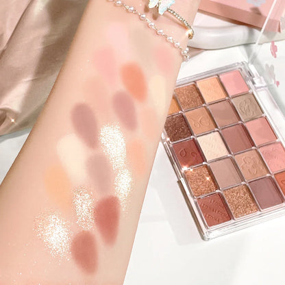 Fashionable, Bold and Beautiful Dress20-Color Eyeshadow Palette – Shimmer & Matte, Highly Pigmented, Blendable & Long-Lasting