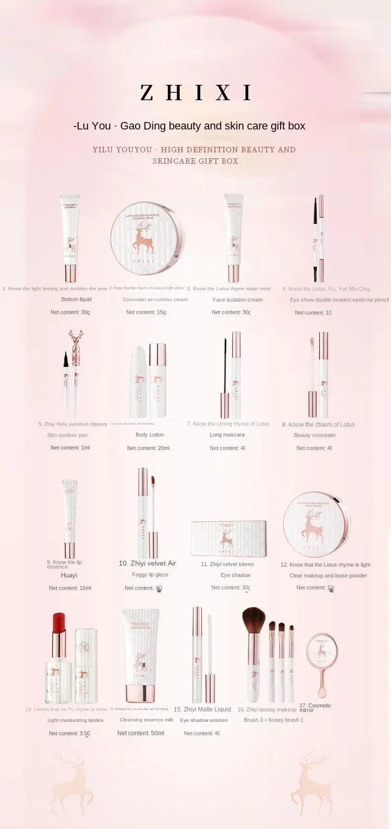 Fashionable, Bold and Beautiful Dress20 Pcs Makeup Set Box Full Mystery Box Lipstick Eyeshadow Set Skincare Products Cosmetics For Women Christmas Gifts Wholesale