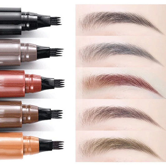 Fashionable, Bold and Beautiful DressFour-pronged eyebrow pencil, four-end, long-lasting, non-smudged, water-resistant, anti-smudged eyebrow pencil