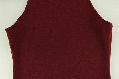Women's Shimmery, Sleeveless, Elegant Maxi Dress - Just The Fly Way