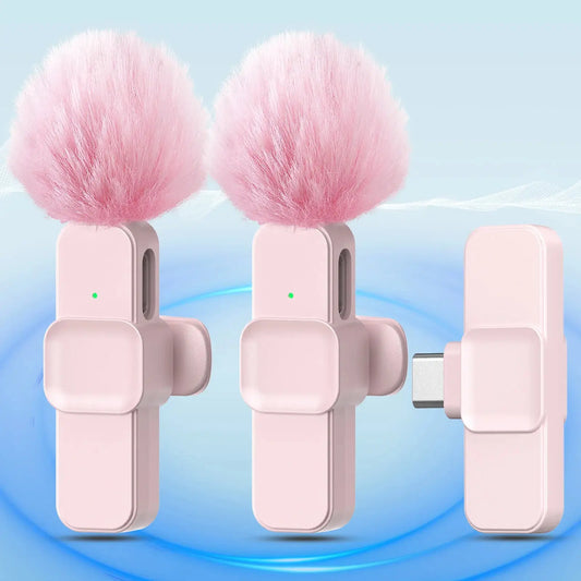 Fashionable, Bold and Beautiful DressSNZIYAG K10 Wireless Lavalier Microphone Portable Audio Video Recording Mini Microphone for iPhone Android PC Live Gaming Phone