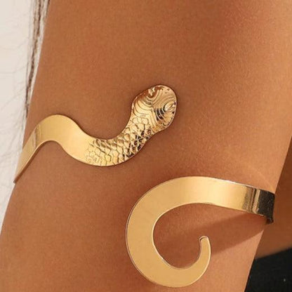Fashion Gold Geometric Arm Chain Bracelet - Just The Fly Way