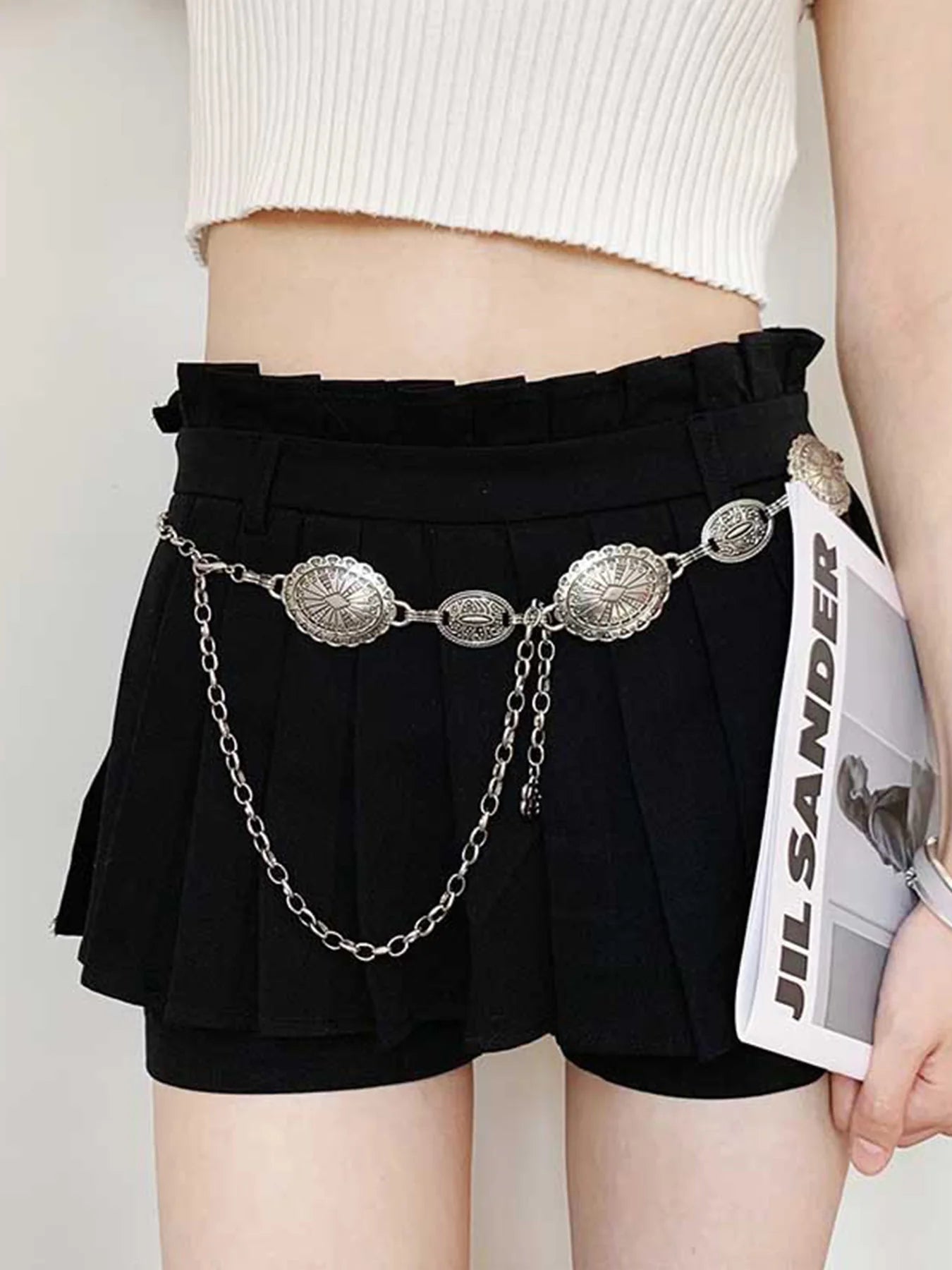 Bohemian Style High-end Silver or Gold Metal Chain Belt