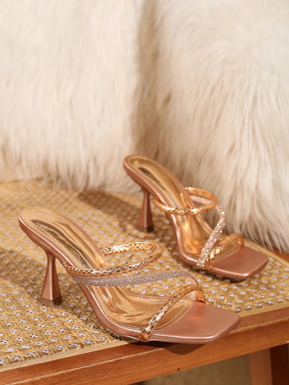 Women Rhinestone Sandals With prom Sexy Open Toe Square Elegant Summer Shoes - Just The Fly Way