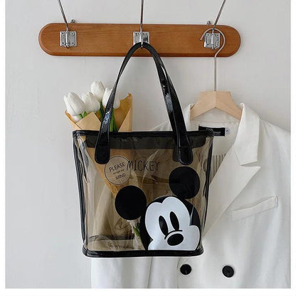 Disney Mickey Fashion Transparent Cartoon Print Bag, Personalized, Shoulder Bag - Just The Fly Way