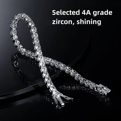 Shine On Bracelet - 925 Silver Plated & 18K Gold Zircon Tennis Bracelet for Men & Women - Just The Fly Way