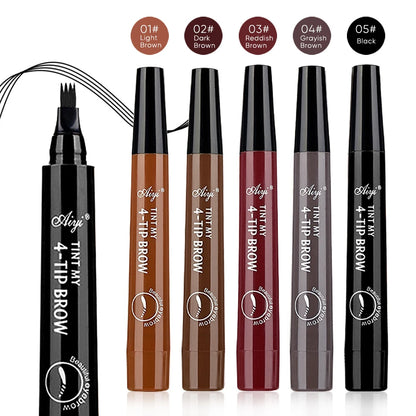 Fashionable, Bold and Beautiful DressFour-pronged eyebrow pencil, four-end, long-lasting, non-smudged, water-resistant, anti-smudged eyebrow pencil