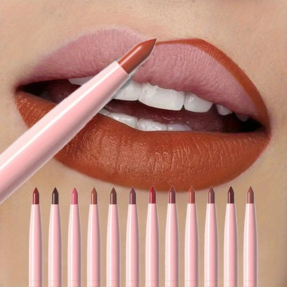 Fashionable, Bold and Beautiful Dress6pcs Lip Liner Pen Set Long-Lasting, Waterproof Sweatproof, Easy Coloring Non-fading Color Rendering Lip Gloss Set Beauty Makeup