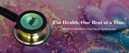 Fashionable, Bold and Beautiful DressMedical Double Sided Stethoscope Professional Portable Cardiology Stethoscope Medical Equipment Nurse Doctor Stethoscope