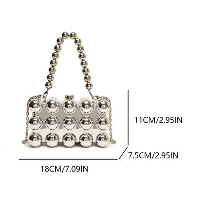Acrylic Clutch Purse For Women Bubble Crossbody Purse Detachable Strap Square Handbag Wedding Prom Party Leisure Shopping Bag - Just The Fly Way