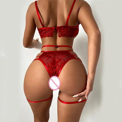 Stunning Lingerie Set, Women's Bra, Garters, Panties - Just The Fly Way