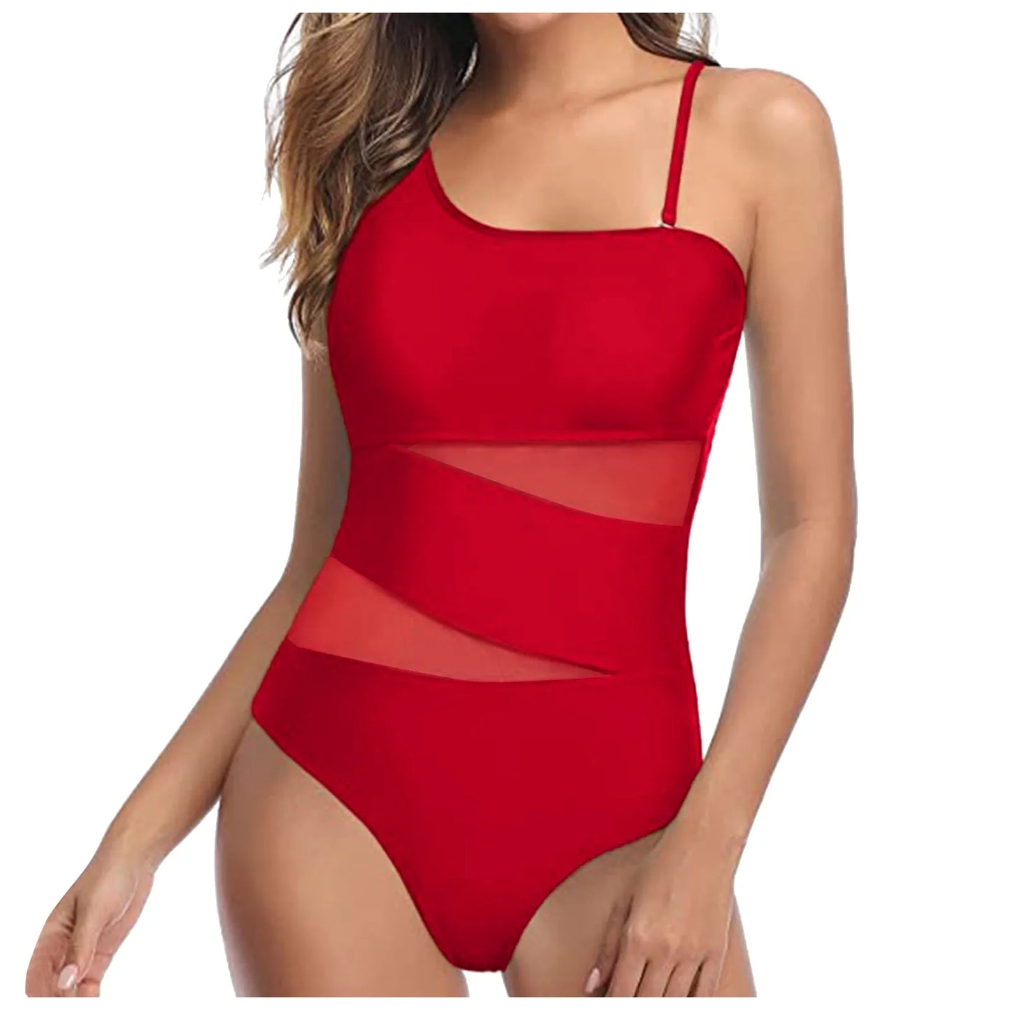 Stylish Women's Two-Piece Swimsuit: New Solid Color Bikini with Hollow Design and European High-Waisted Bottoms - Just The Fly Way
