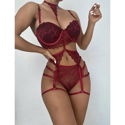 Stunning Lingerie Set, Women's Bra, Garters, Panties - Just The Fly Way