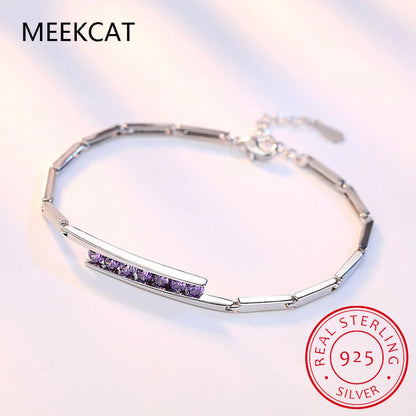 Shine On Women's 925 Sterling Silver CZ Tennis Bracelet - Perfect for Weddings & Special Occasions - Just The Fly Way