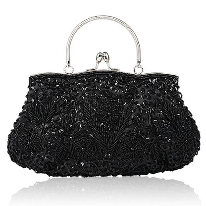 Evening Party Clutch Bag Small Totes Mini Wallets Women's Handbag Exquisite Ladies Beaded Embroidered Wedding Party Handbag - Just The Fly Way