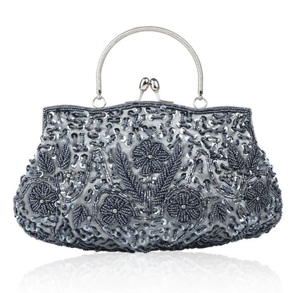 Evening Party Clutch Bag Small Totes Mini Wallets Women's Handbag Exquisite Ladies Beaded Embroidered Wedding Party Handbag - Just The Fly Way