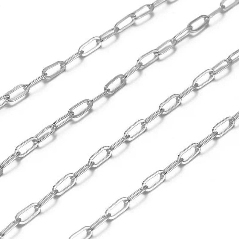 Shine On 18K Gold Plated Paperclip Chain for DIY Jewelry Lovers - Perfect for Necklaces & Bracelets - Just The Fly Way