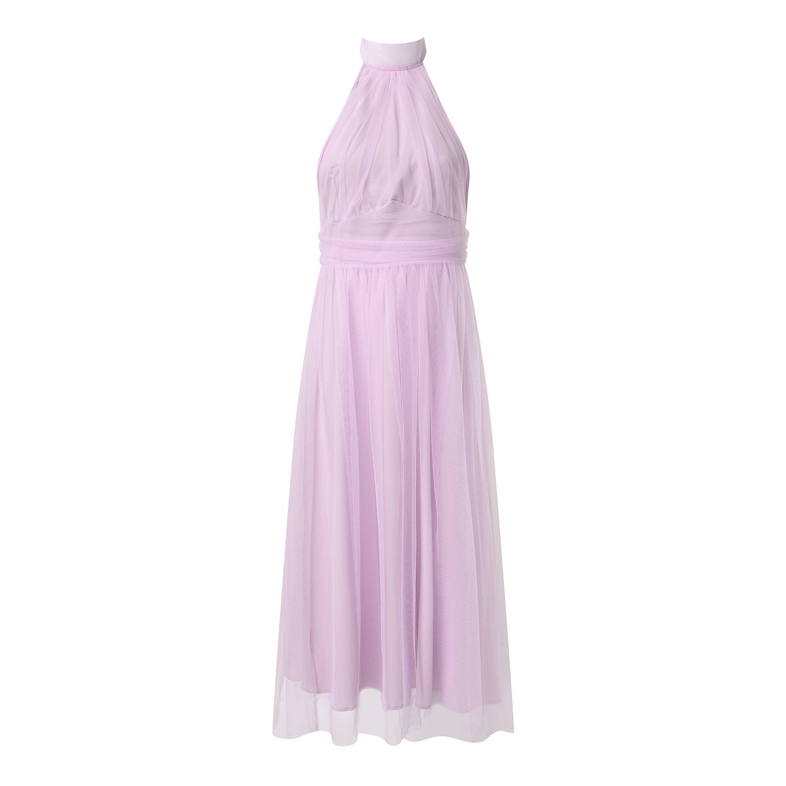 Sexy Halter Holiday Party Dress Women Off Shoulder Mesh Backless Pleated Dress White Vestidos Formal Wedding Gown Long Dress - Just The Fly Way