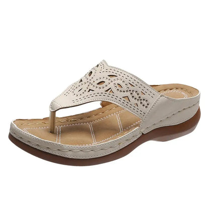 Step into comfort with our Women's Orthopedic Sandals with Arch Support, Thick Sole Slippers, Non-Slip for Daily Wear - Just The Fly Way