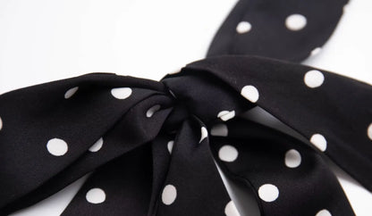 Bold and Sassy Retro Polka Dot Halter Maxi Dress - Just The Fly Way