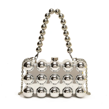 Acrylic Clutch Purse For Women Bubble Crossbody Purse Detachable Strap Square Handbag Wedding Prom Party Leisure Shopping Bag - Just The Fly Way