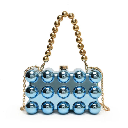 Acrylic Clutch Purse For Women Bubble Crossbody Purse Detachable Strap Square Handbag Wedding Prom Party Leisure Shopping Bag - Just The Fly Way