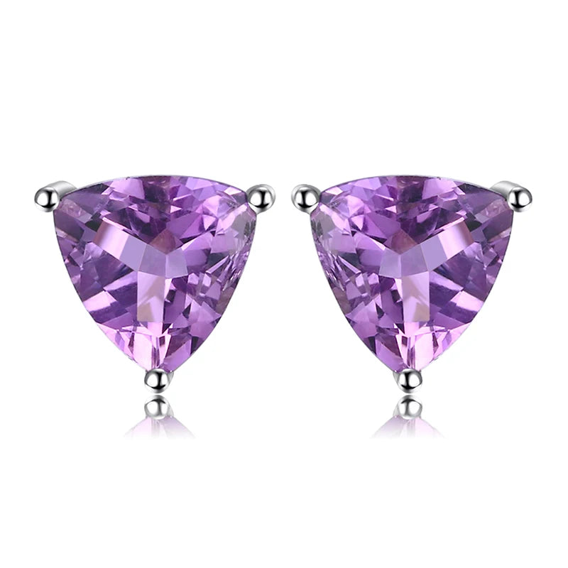 Fashionable, Bold and Beautiful DressJewelryPalace Rose Gold Yellow Gold Plated Oval Natural Amethyst Citrine Garnet Topaz Peridot 925 Sterling Silver Earrings Woman - Just The Fly Way