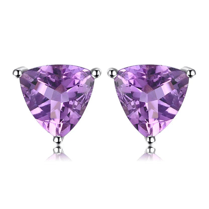 Fashionable, Bold and Beautiful DressJewelryPalace Rose Gold Yellow Gold Plated Oval Natural Amethyst Citrine Garnet Topaz Peridot 925 Sterling Silver Earrings Woman - Just The Fly Way