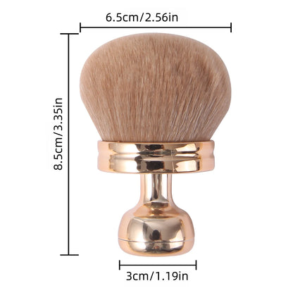 Fashionable, Bold and Beautiful DressExtra Large Mushroom-Head Makeup Brush,Soft Fiber Bristles/Multipurpose,for Makeup Setting/Nail Art/Self Tanner,Essential Beauty