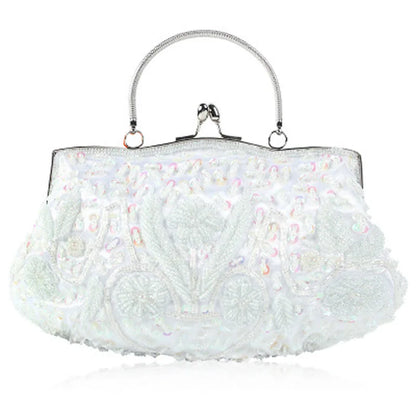 Evening Party Clutch Bag Small Totes Mini Wallets Women's Handbag Exquisite Ladies Beaded Embroidered Wedding Party Handbag - Just The Fly Way